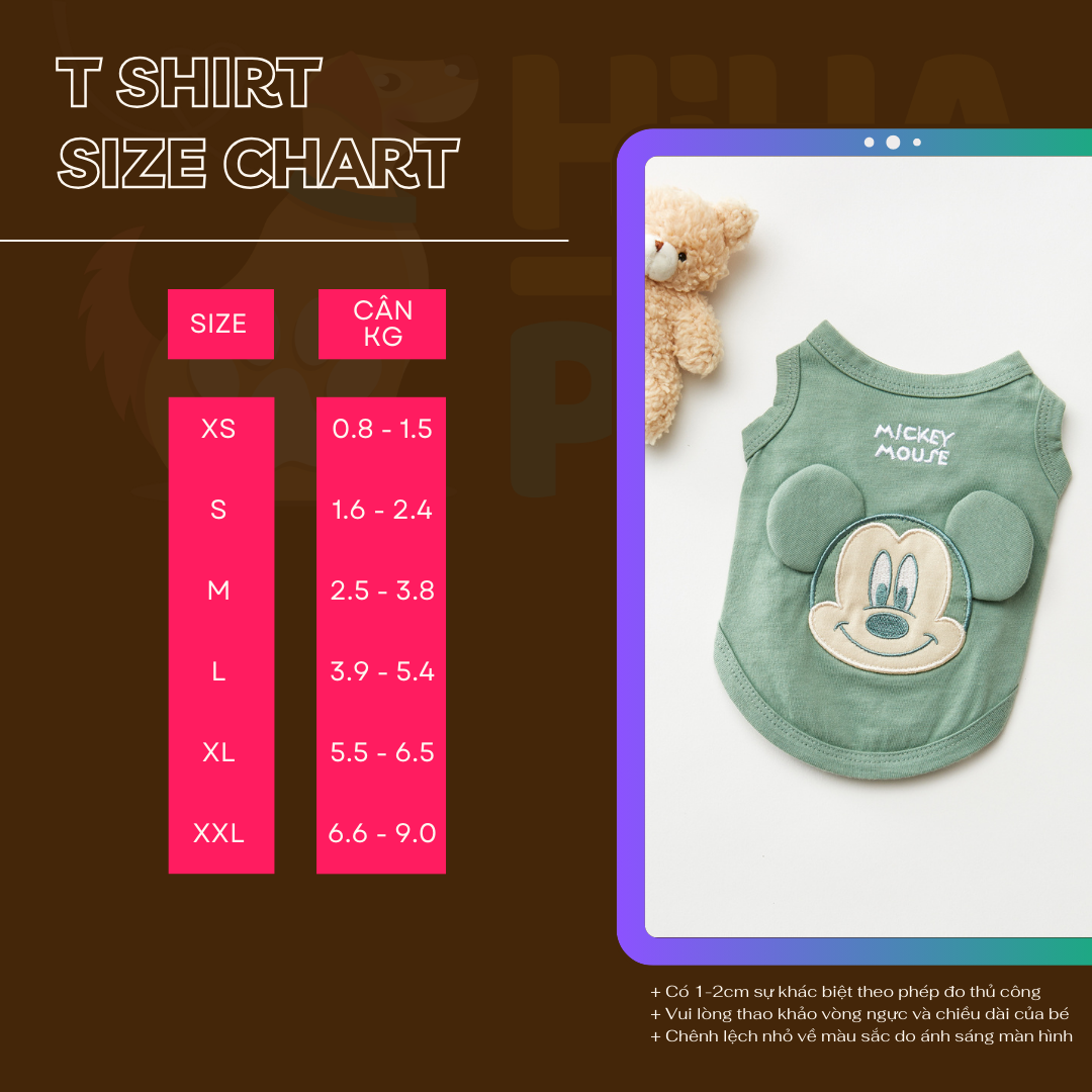 Áo thun Mickey Hiha Pets – Xanh Lá 2 38