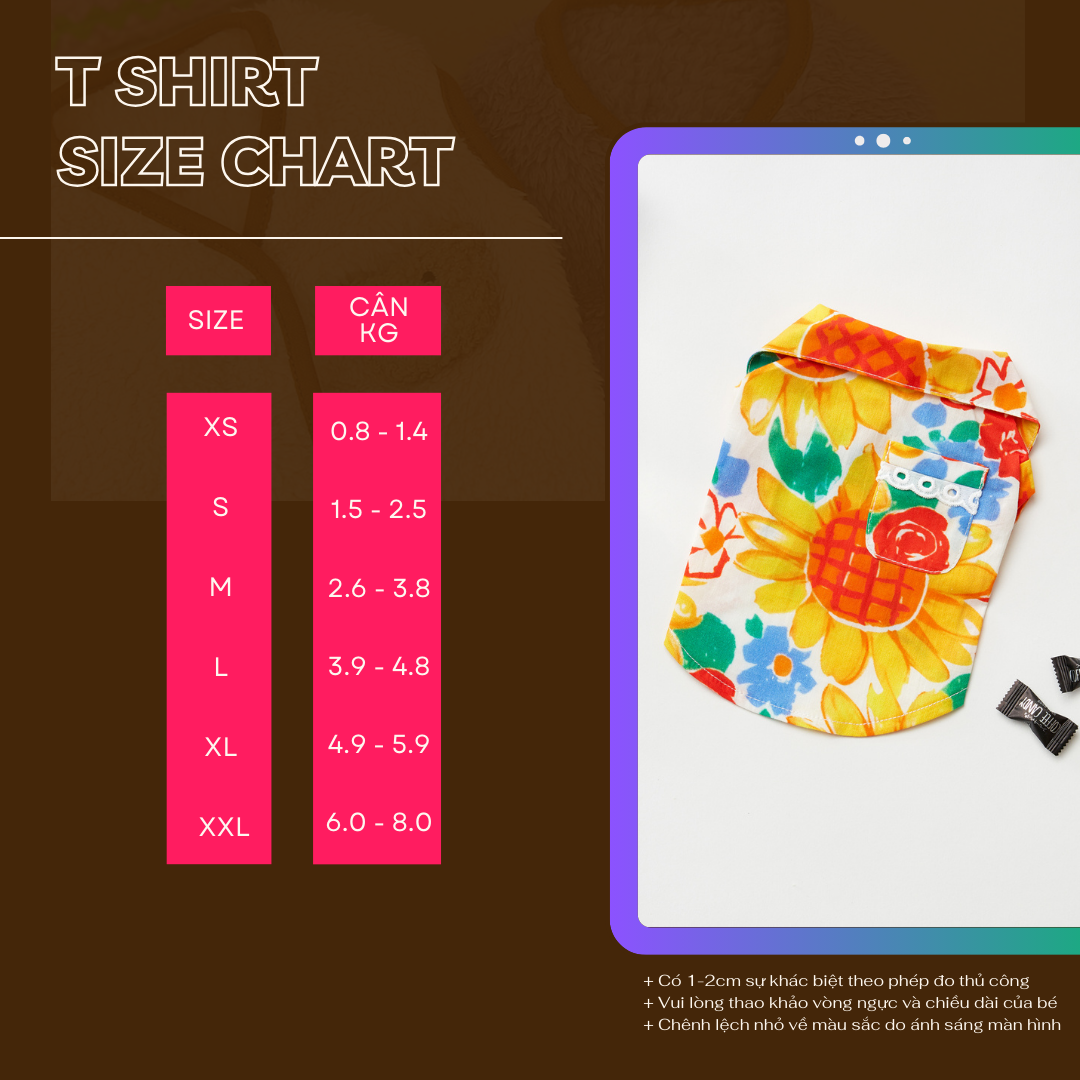 Áo Hoa Mùa Hè Hiha Pets - Sơ Mi 4 46