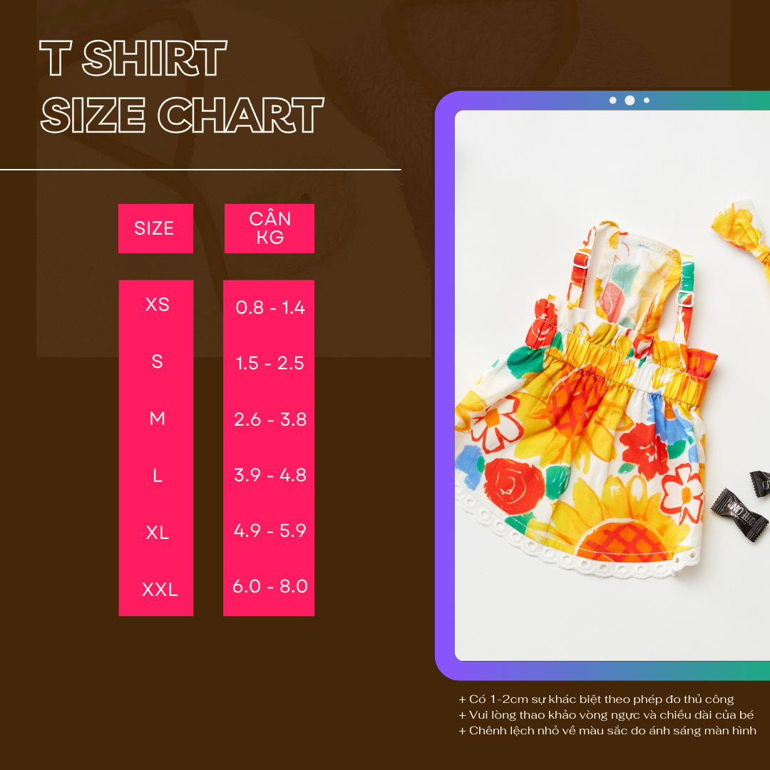 Áo Hoa Mùa Hè Hiha Pets - Yếm Dây 5 47