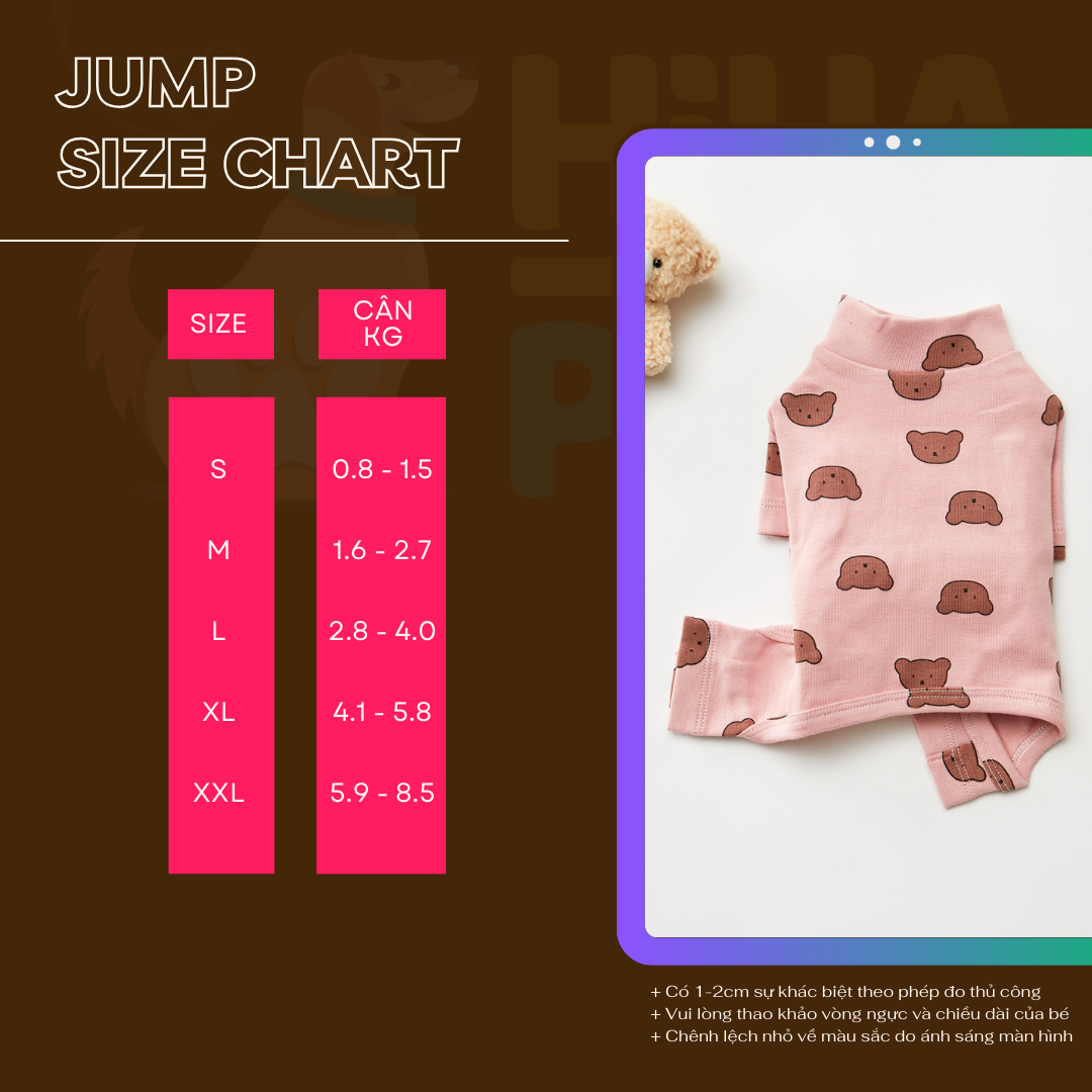Jump Thun Gấu Hiha Pets - Hồng 3 59