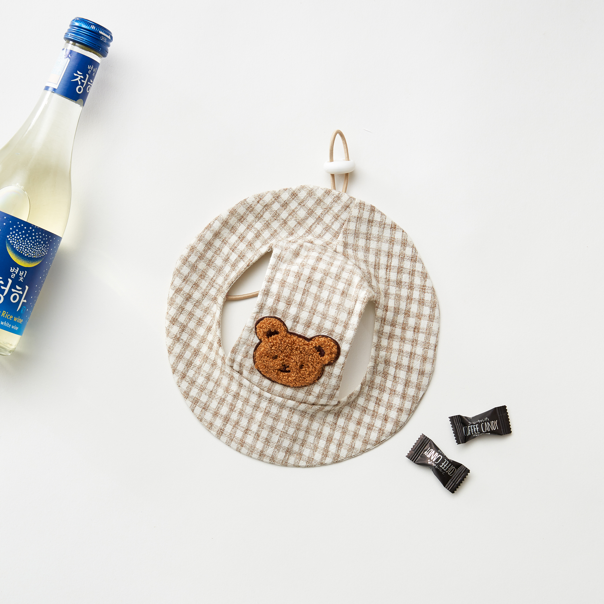 Nón Tai Bèo Caro Gấu Hiha Pets – Nâu