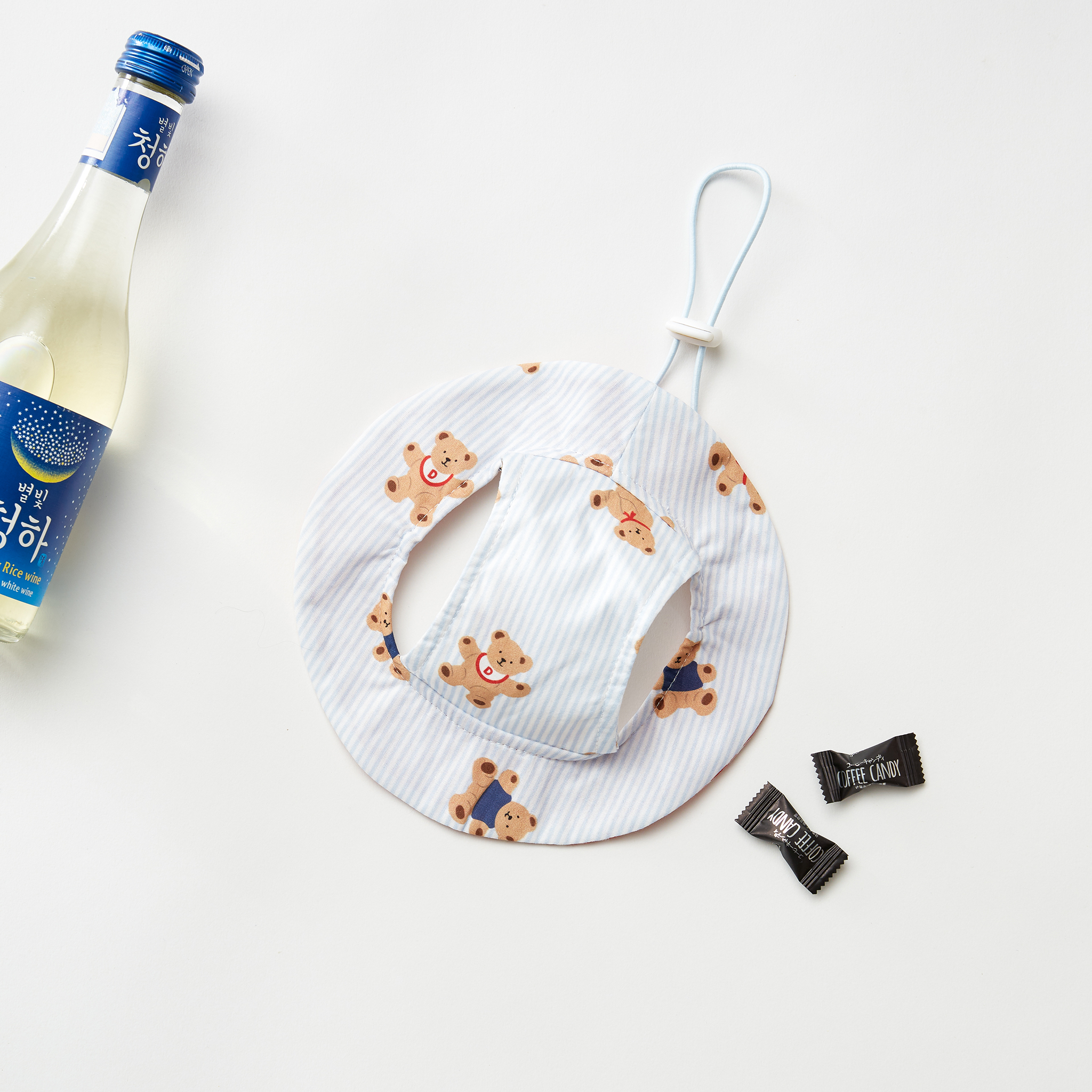 Nón Tai Bèo Sọc Gấu Hiha Pets