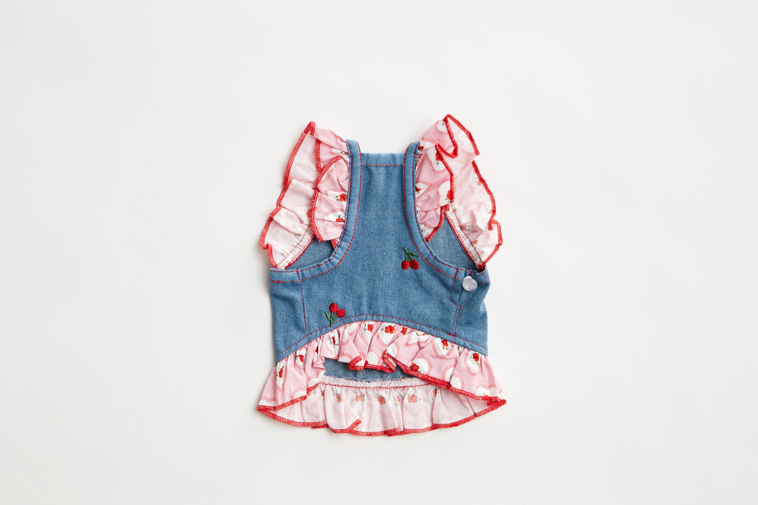 Áo Cherry Jean Tay Bèo Hoa Dâu 1 HH 287 scaled