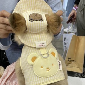 Nón Tai Bèo Caro Gấu Hiha Pets - Nâu 2 IMG 8045 4