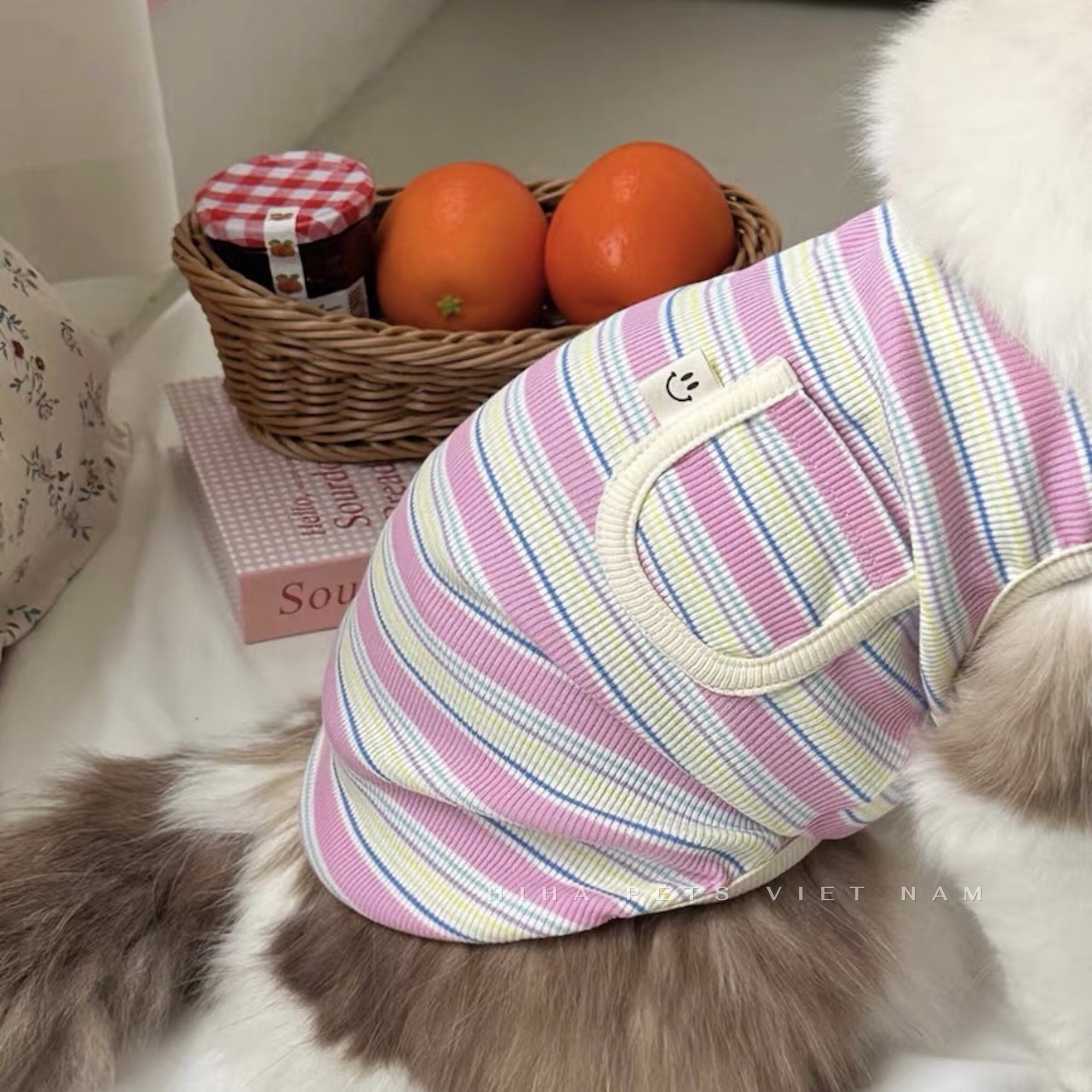 Áo Thun Sọc Túi Hiha Pets - Hồng 6 z5646845395560 69833d4e287300e29c57e890692b5846